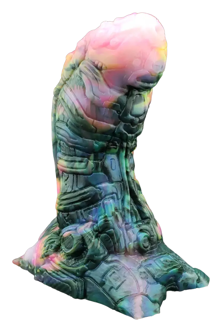 Sentry by Pleasure Forge — the full sculpt, cut out against the page
