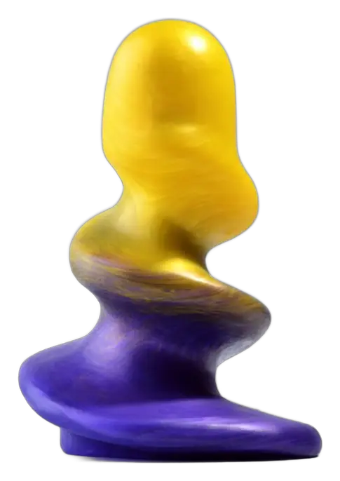 Twisted Butt Plug by Sinnovator — the full sculpt, cut out against the page