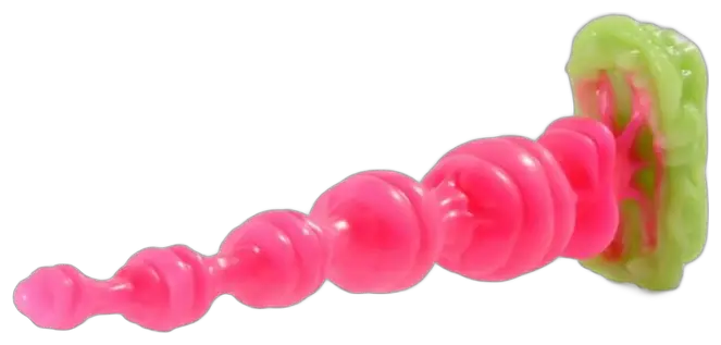 Zorgoid Anal Beads by Sinnovator — the full sculpt, cut out against the page
